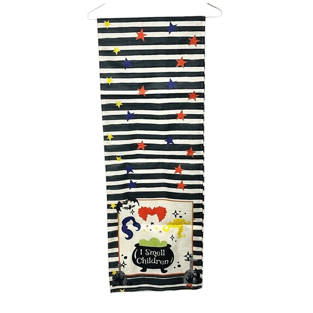 Halloween Hocus Pocus Theme “I Smell Children” Table Runner 72” X 13” New